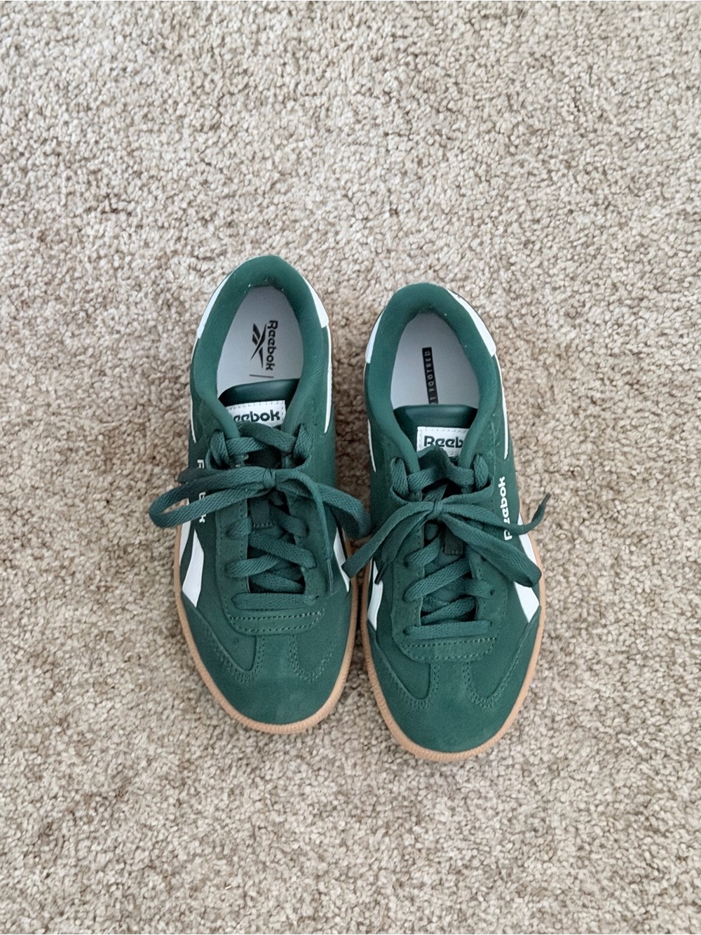 Reebok Classic Green Low-Top Sneakers